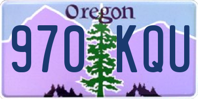 OR license plate 970KQU