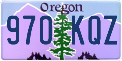 OR license plate 970KQZ
