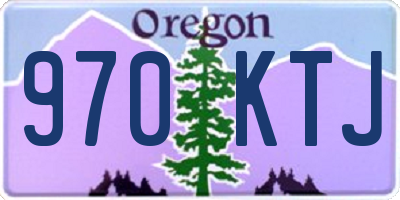 OR license plate 970KTJ