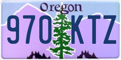 OR license plate 970KTZ