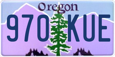 OR license plate 970KUE