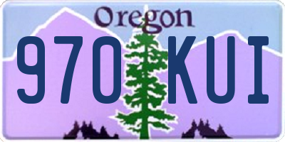 OR license plate 970KUI
