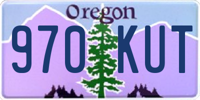 OR license plate 970KUT