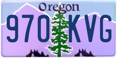 OR license plate 970KVG