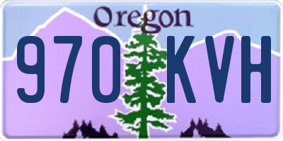 OR license plate 970KVH