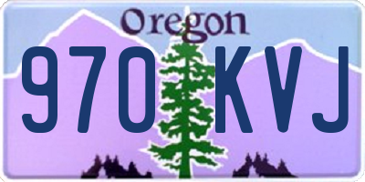 OR license plate 970KVJ