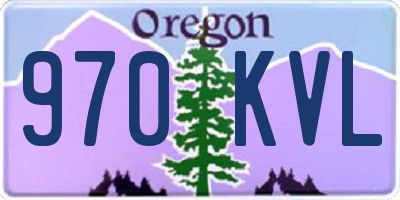 OR license plate 970KVL