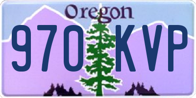 OR license plate 970KVP