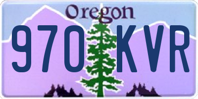 OR license plate 970KVR