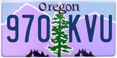 OR license plate 970KVU