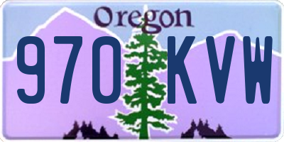 OR license plate 970KVW