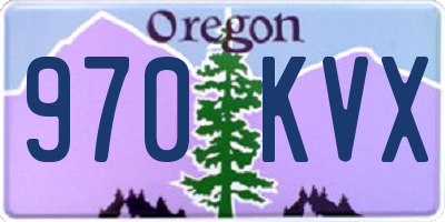 OR license plate 970KVX