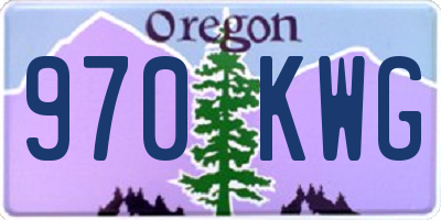 OR license plate 970KWG