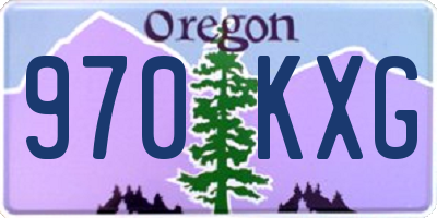 OR license plate 970KXG
