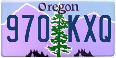 OR license plate 970KXQ