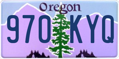 OR license plate 970KYQ