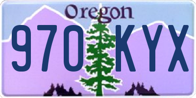 OR license plate 970KYX