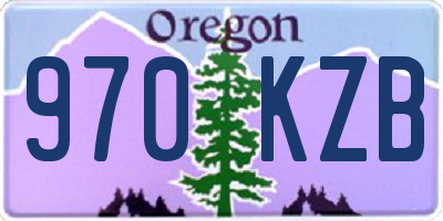 OR license plate 970KZB