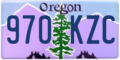 OR license plate 970KZC