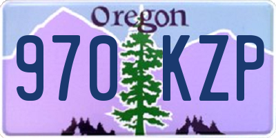 OR license plate 970KZP