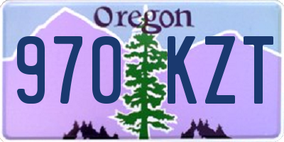 OR license plate 970KZT