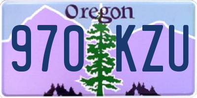 OR license plate 970KZU
