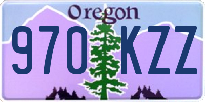 OR license plate 970KZZ