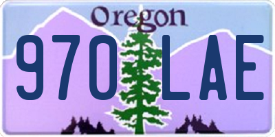 OR license plate 970LAE
