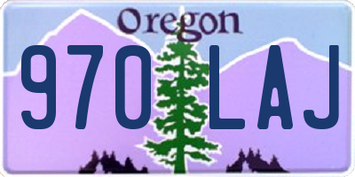 OR license plate 970LAJ