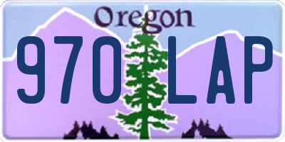 OR license plate 970LAP