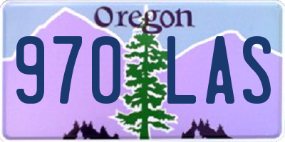 OR license plate 970LAS