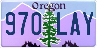 OR license plate 970LAY