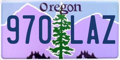 OR license plate 970LAZ