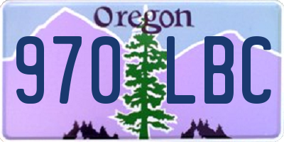 OR license plate 970LBC