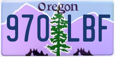 OR license plate 970LBF