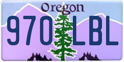 OR license plate 970LBL