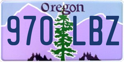 OR license plate 970LBZ