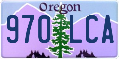 OR license plate 970LCA