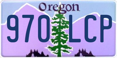 OR license plate 970LCP