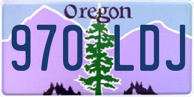OR license plate 970LDJ
