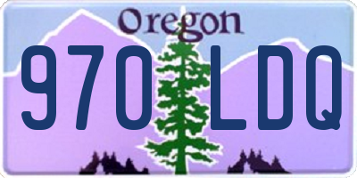 OR license plate 970LDQ
