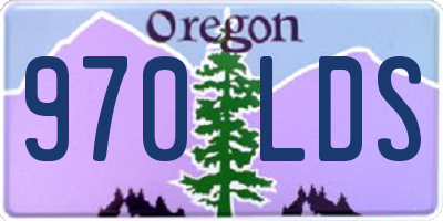 OR license plate 970LDS