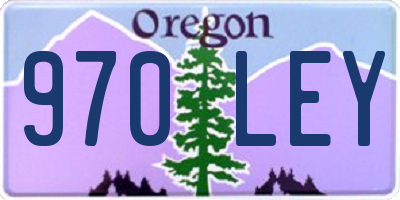 OR license plate 970LEY