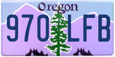 OR license plate 970LFB