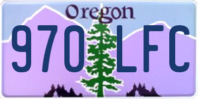 OR license plate 970LFC