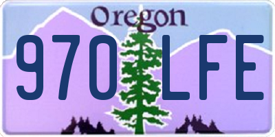 OR license plate 970LFE