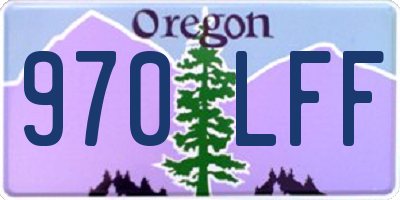 OR license plate 970LFF