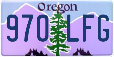 OR license plate 970LFG