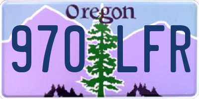 OR license plate 970LFR