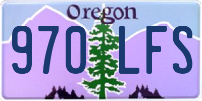 OR license plate 970LFS